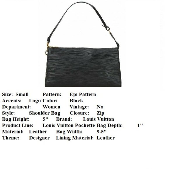 Authentic Louis Vuitton Pochette Accessories Epi Leather - Picture 16 of 16